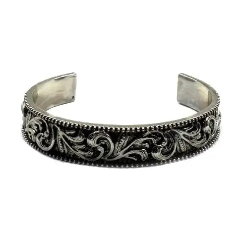 Western Etched Cuffed Bracelet