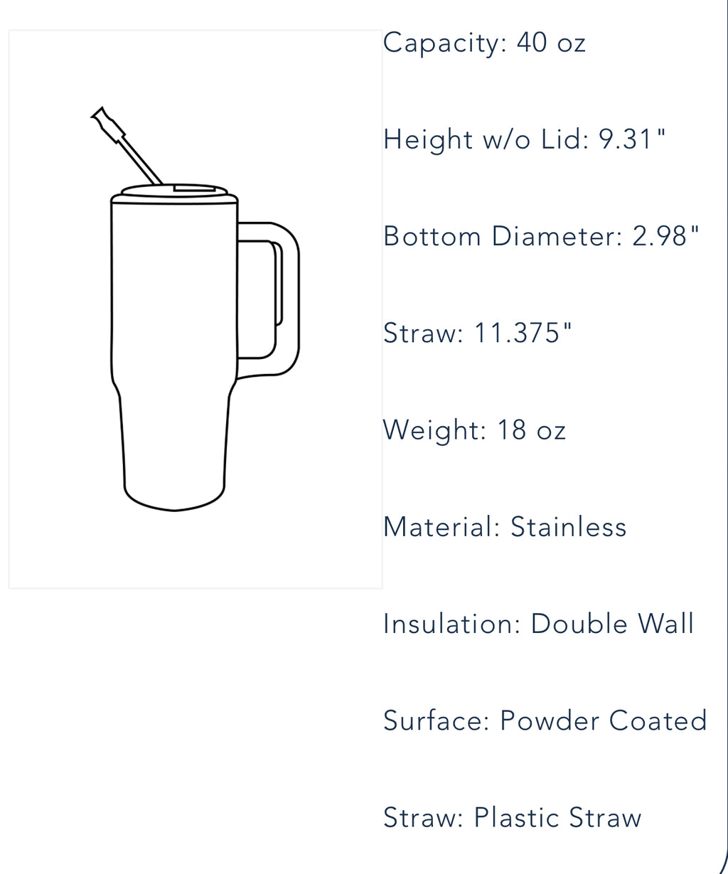 40oz. Pig Show Mom Tumbler