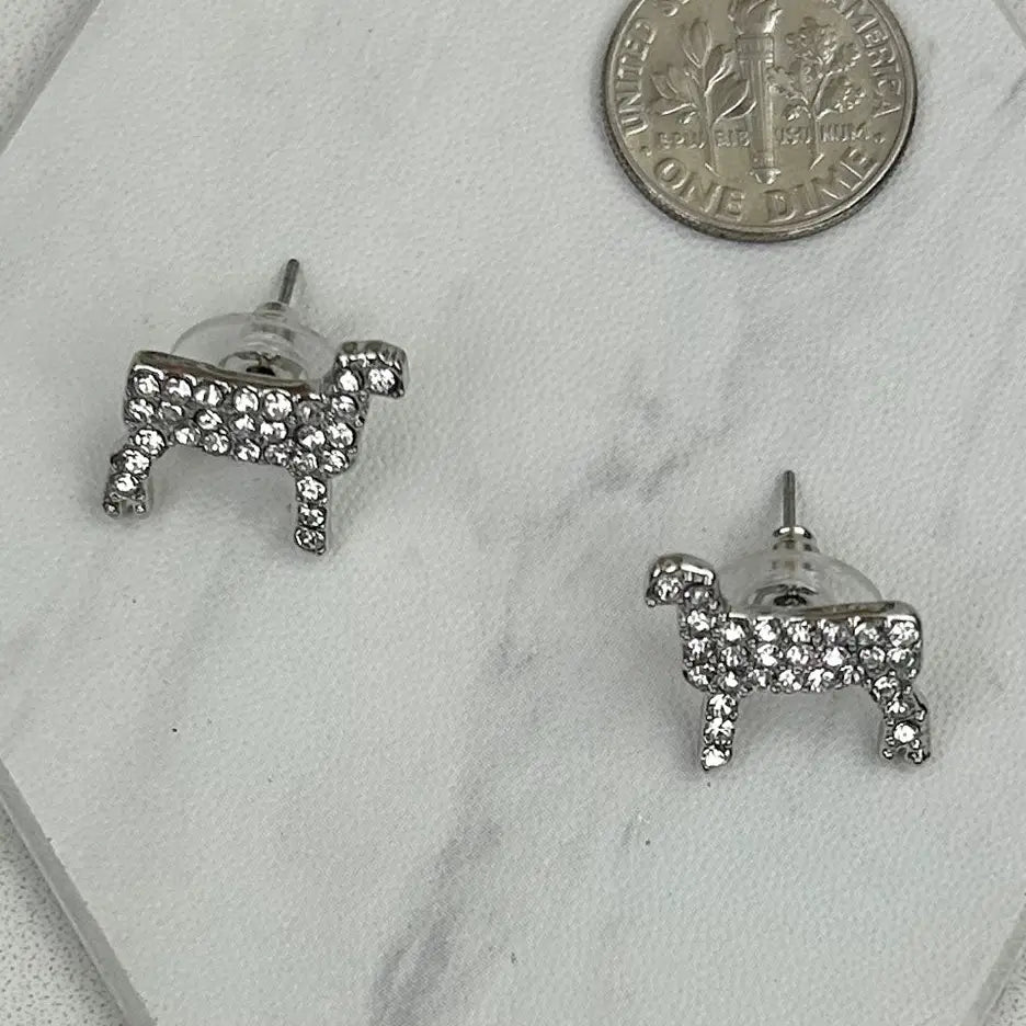 Crystal Sheep Earrings