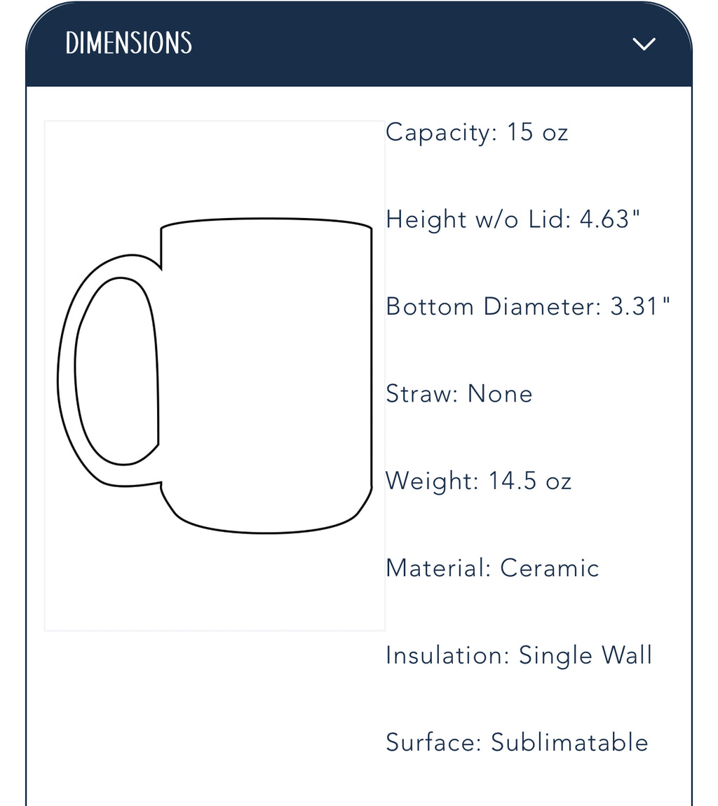 15oz. Come with a Warning Mug