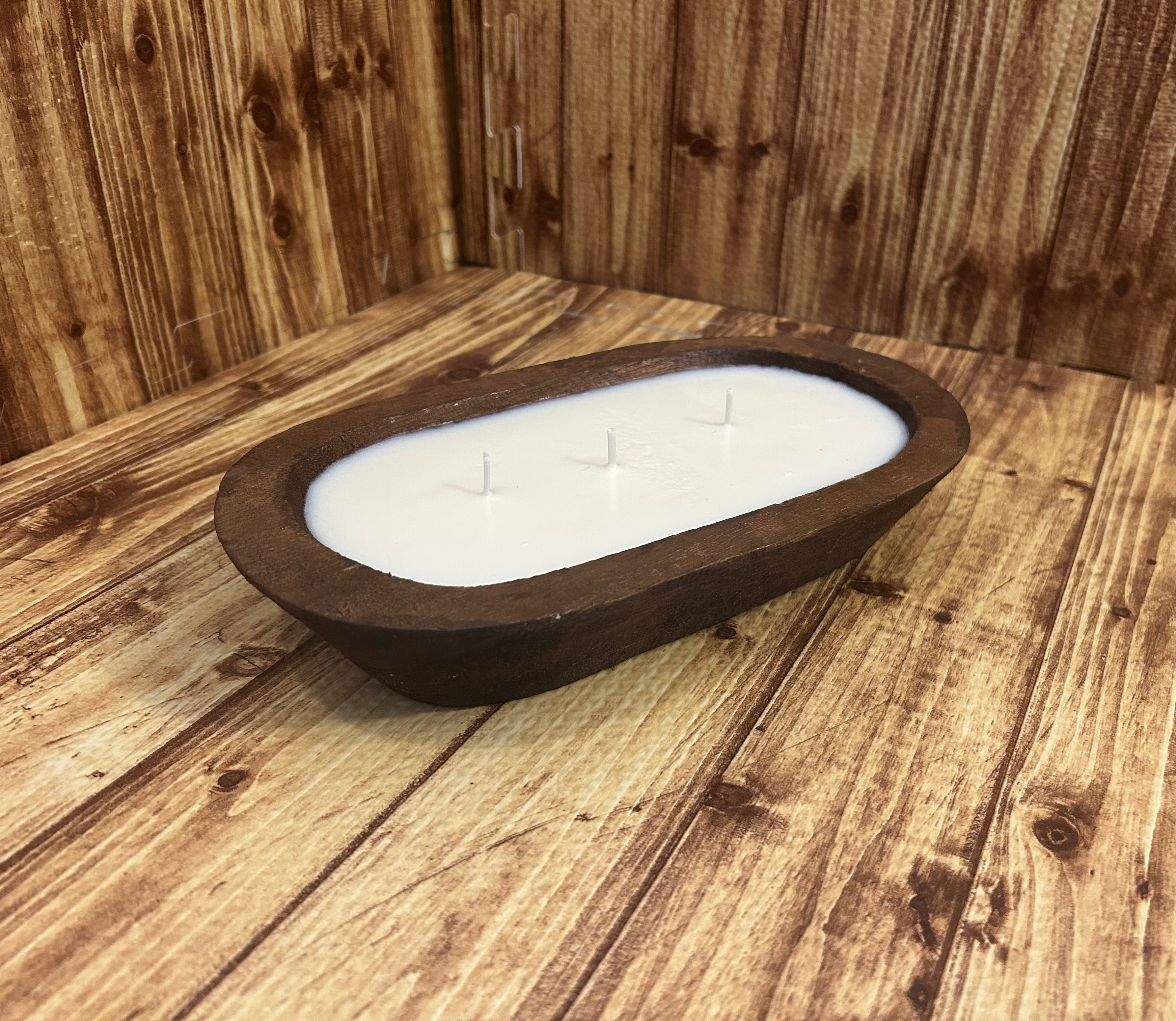 Oval Candle Dough Bowl