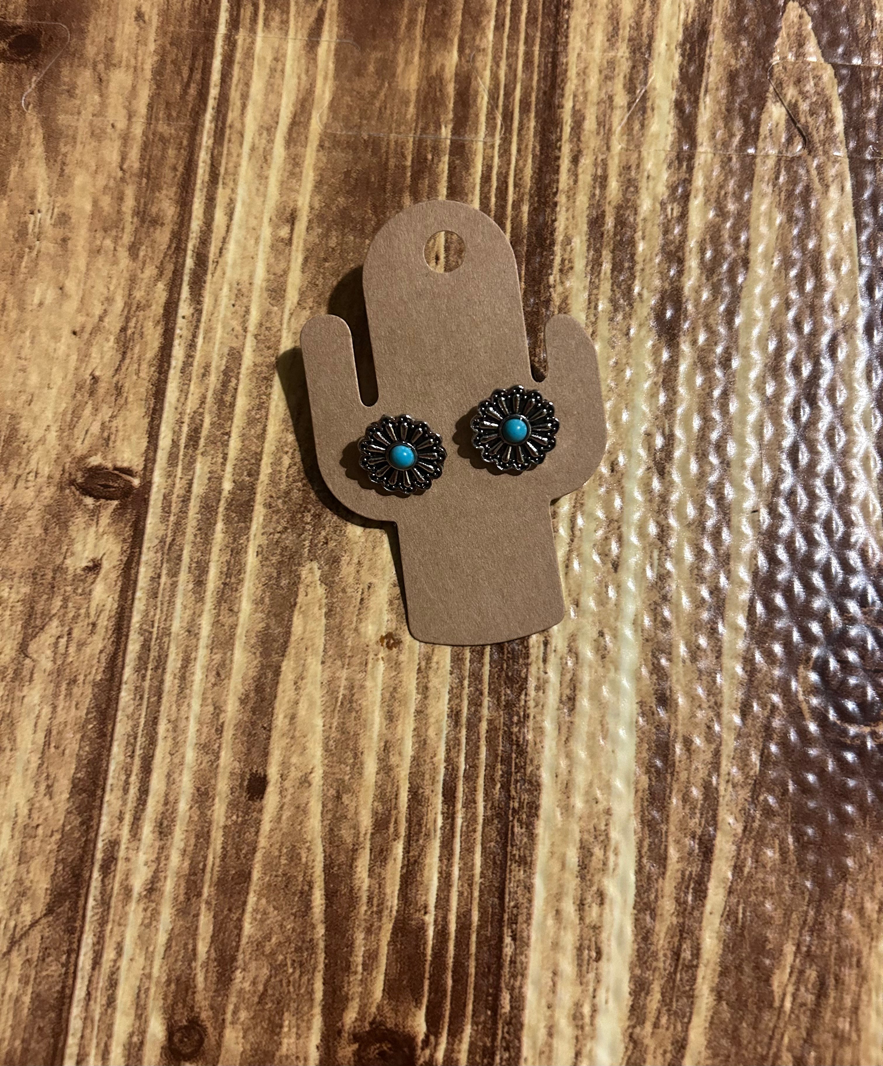 Flower Turquoise Earrings