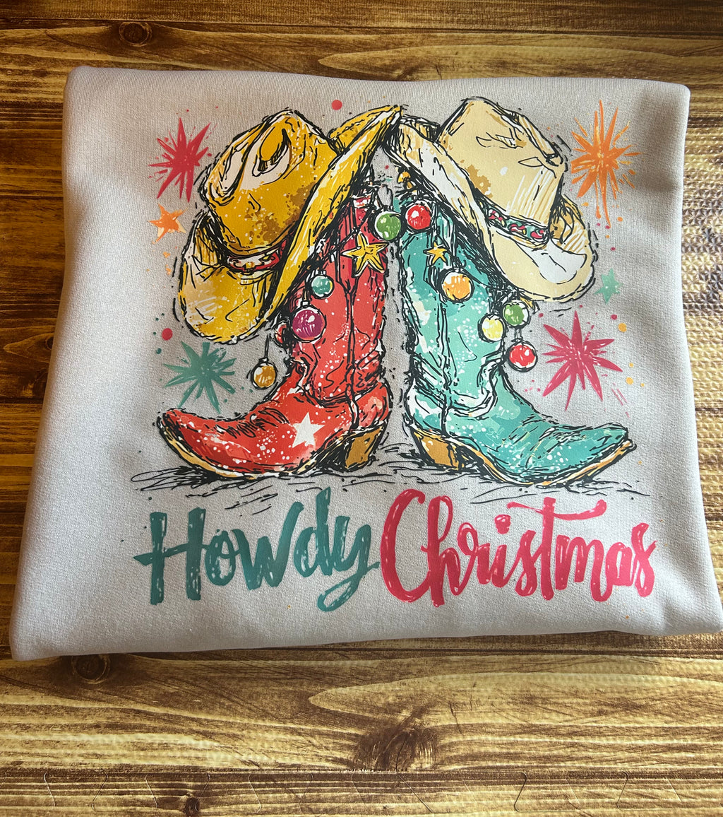 Howdy Christmas Crewneck Sweatshirt