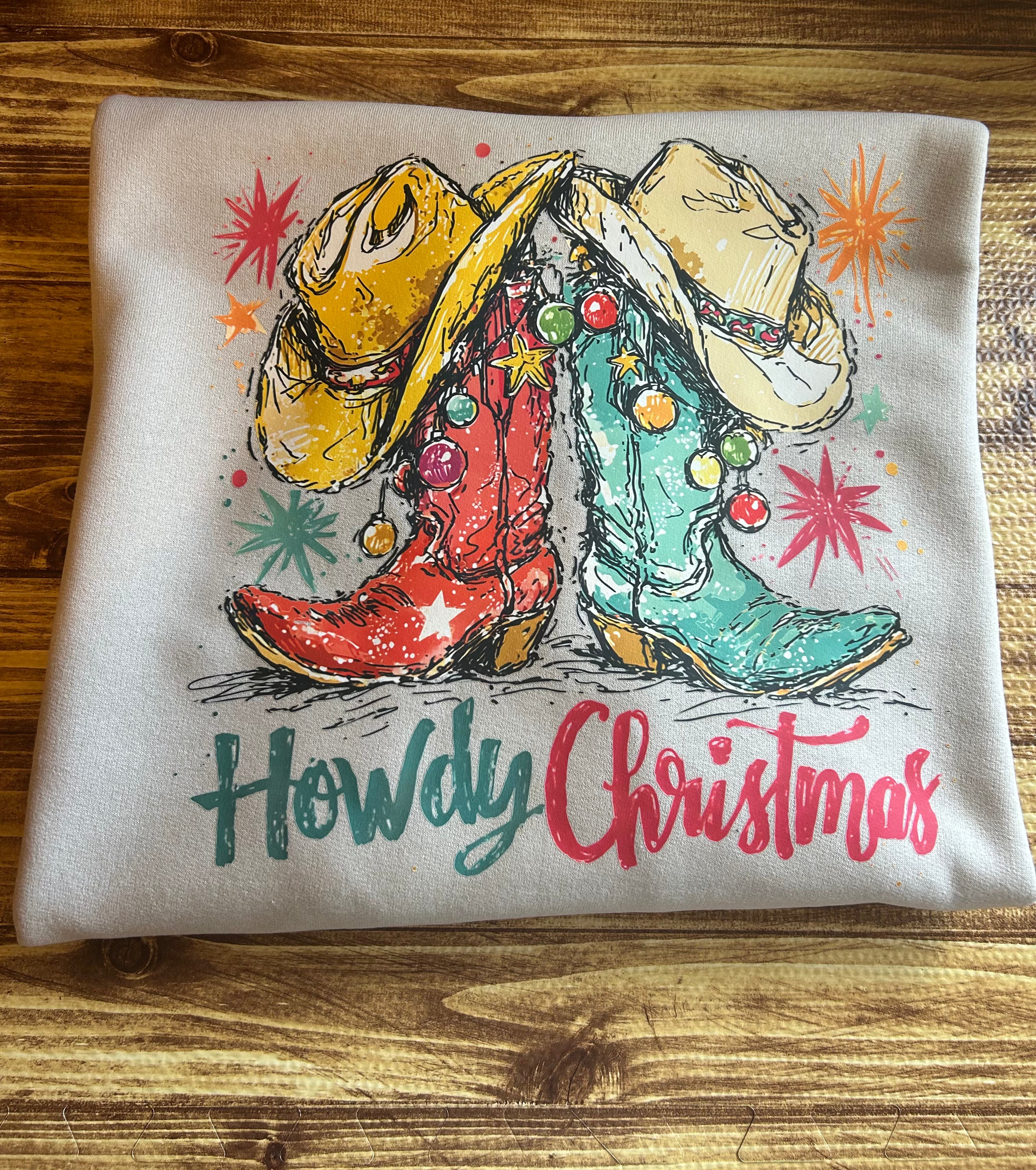 Howdy Christmas Crewneck Sweatshirt