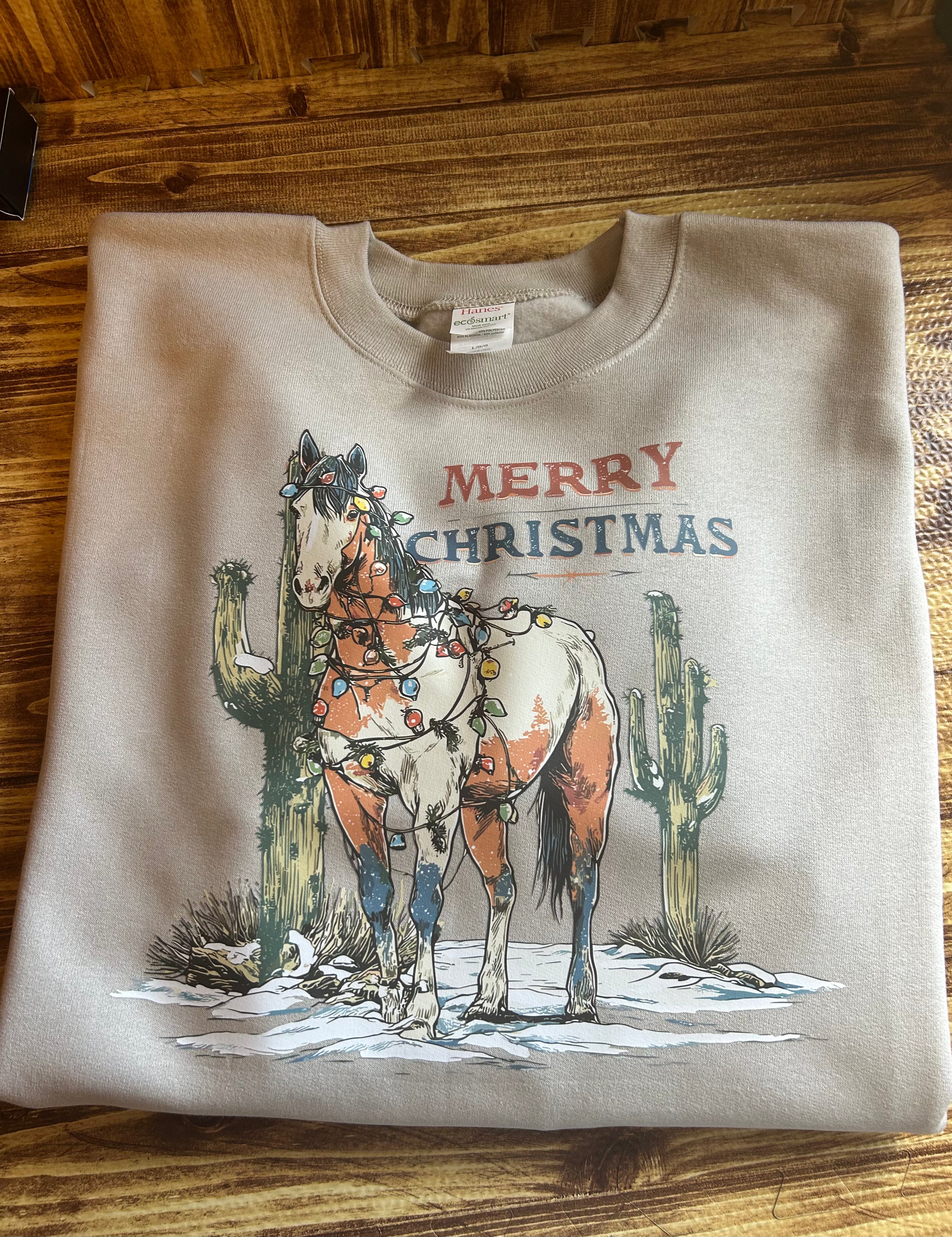 Horse Merry Christmas Crewneck