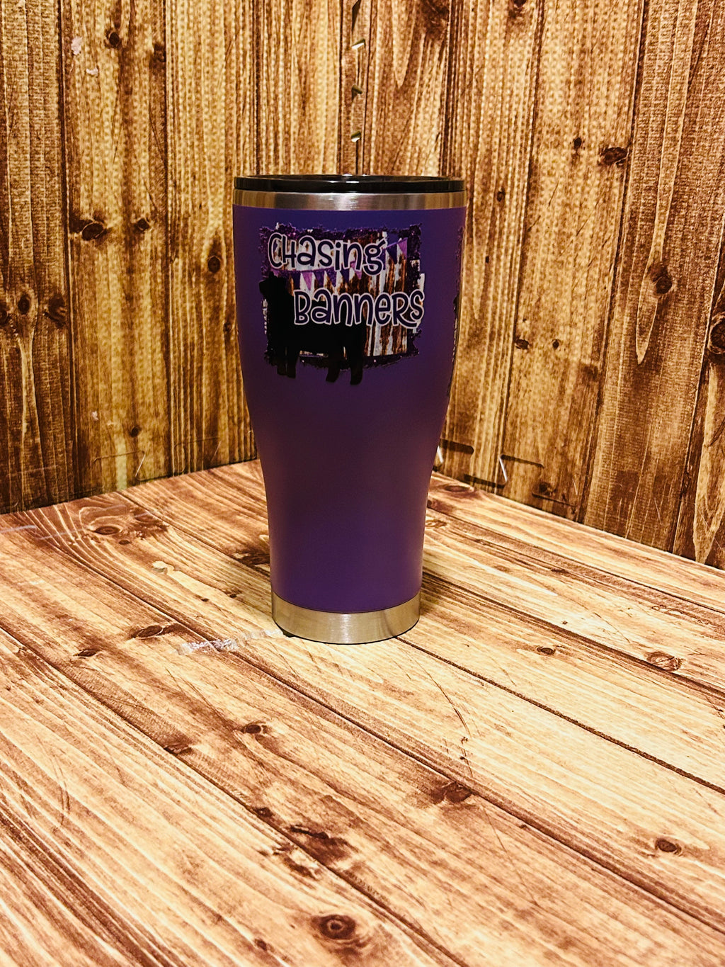 30oz Tumbler Chasing Banners- Cow