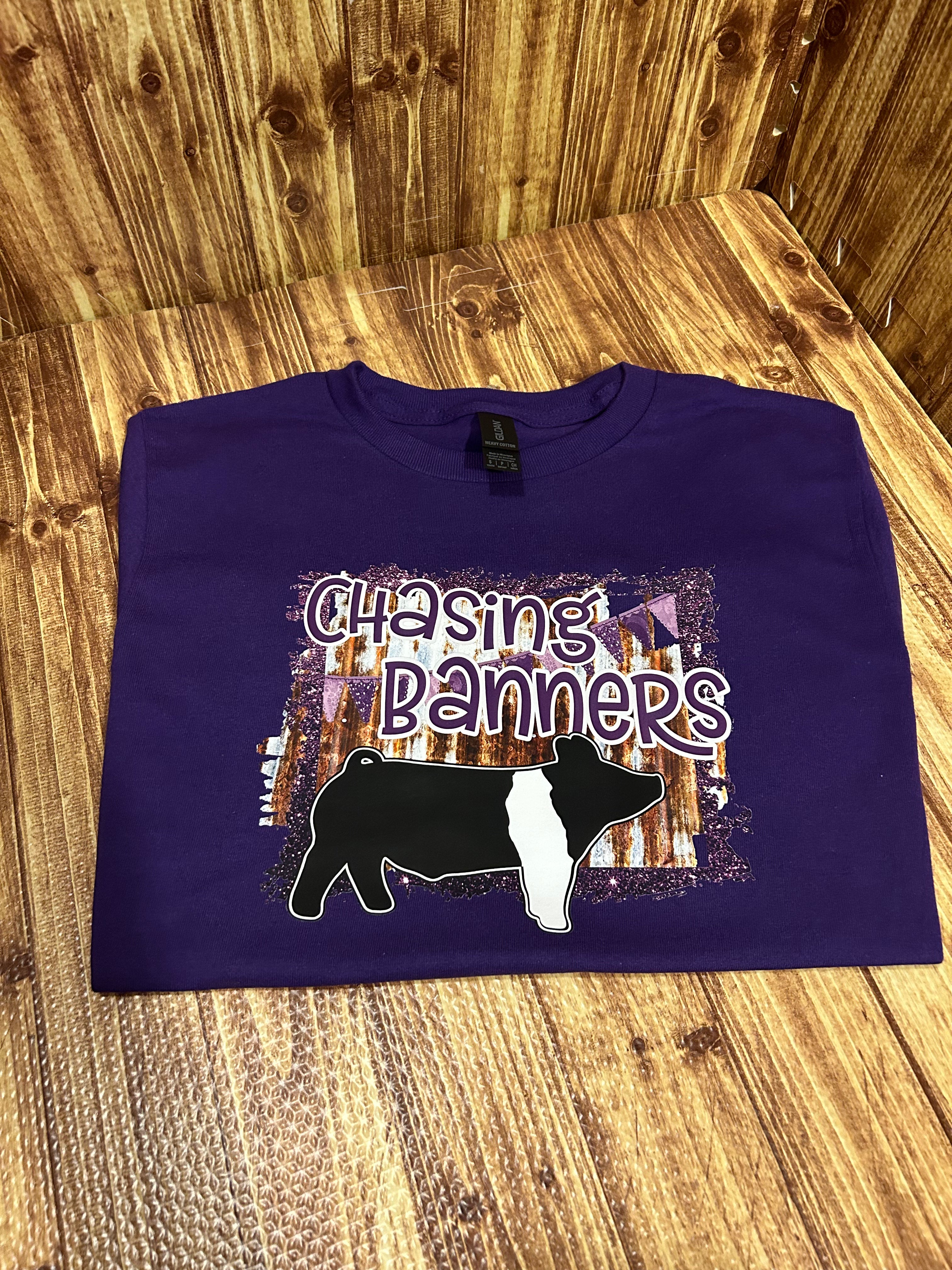 Youth-Pig Chasing Banners