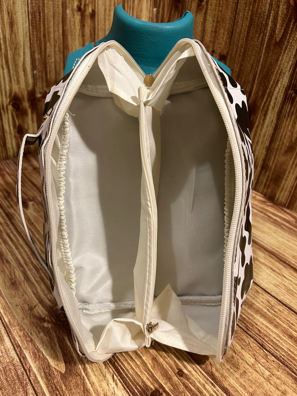 Cow Expandable Makeup Bag