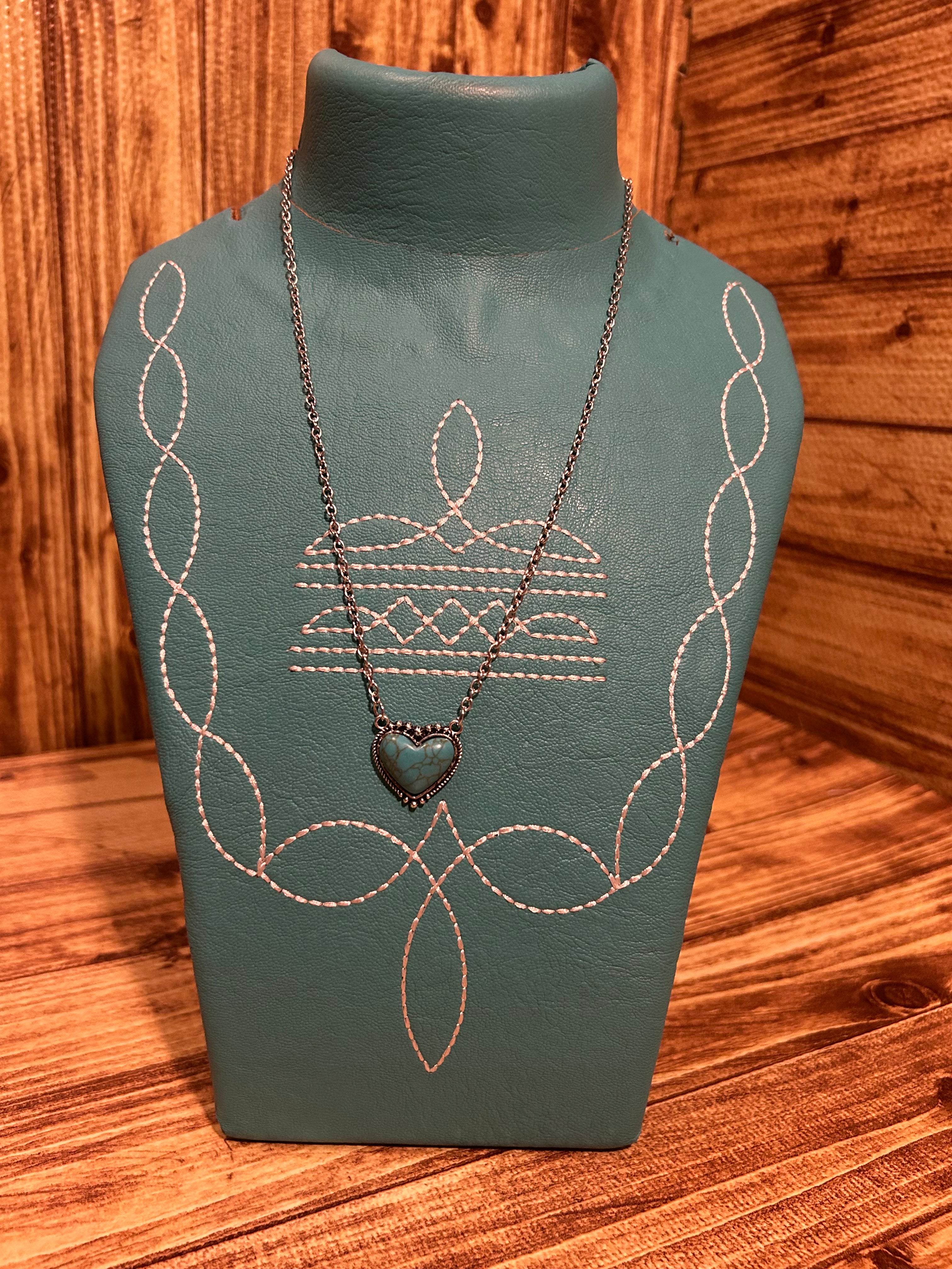 Turquoise Heart Necklace