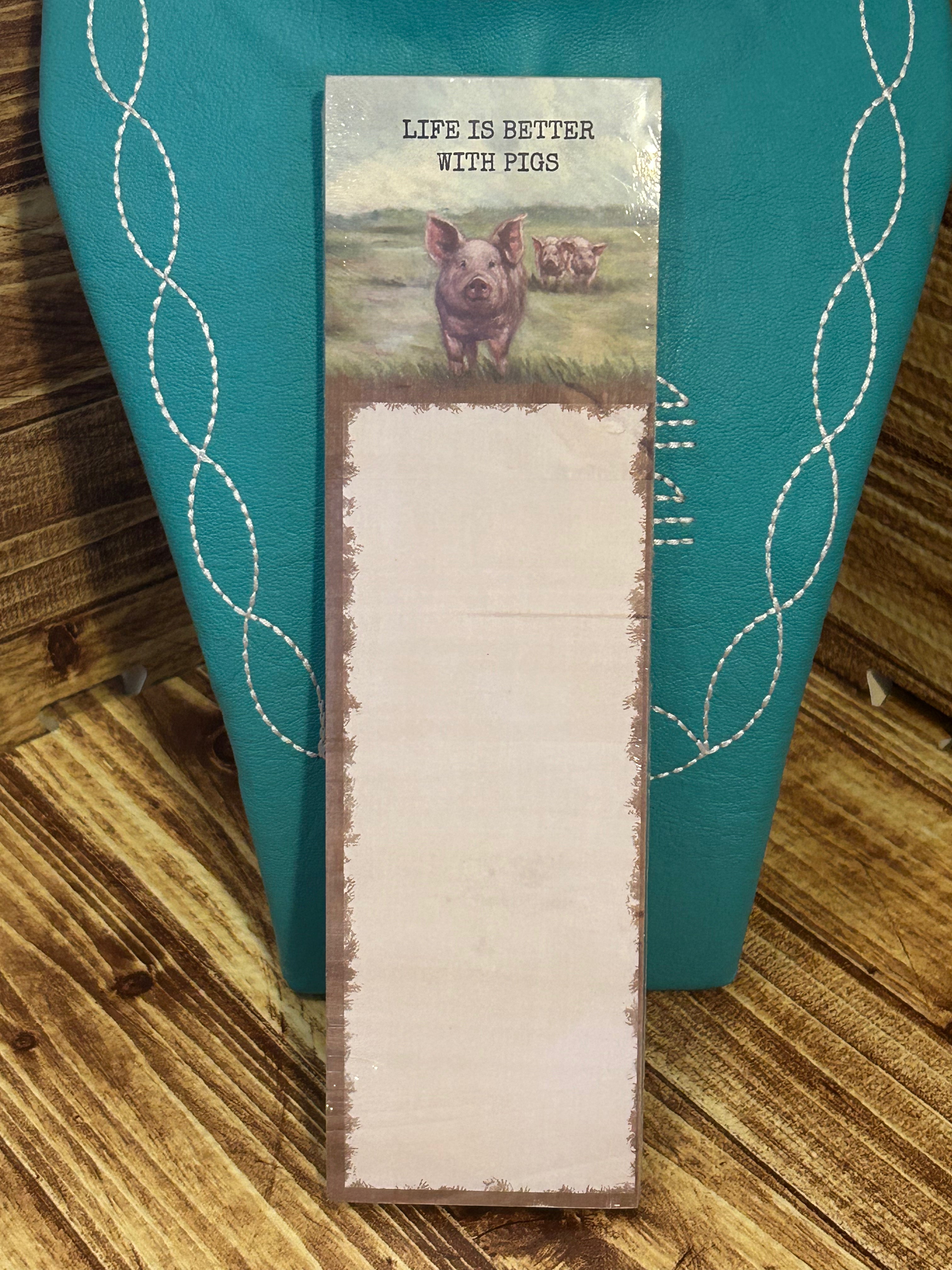 Life is Better with Pigs List Pad