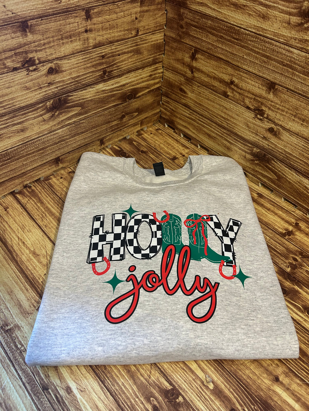 Holly Jolly Christmas Crew Neck Sweatshirt