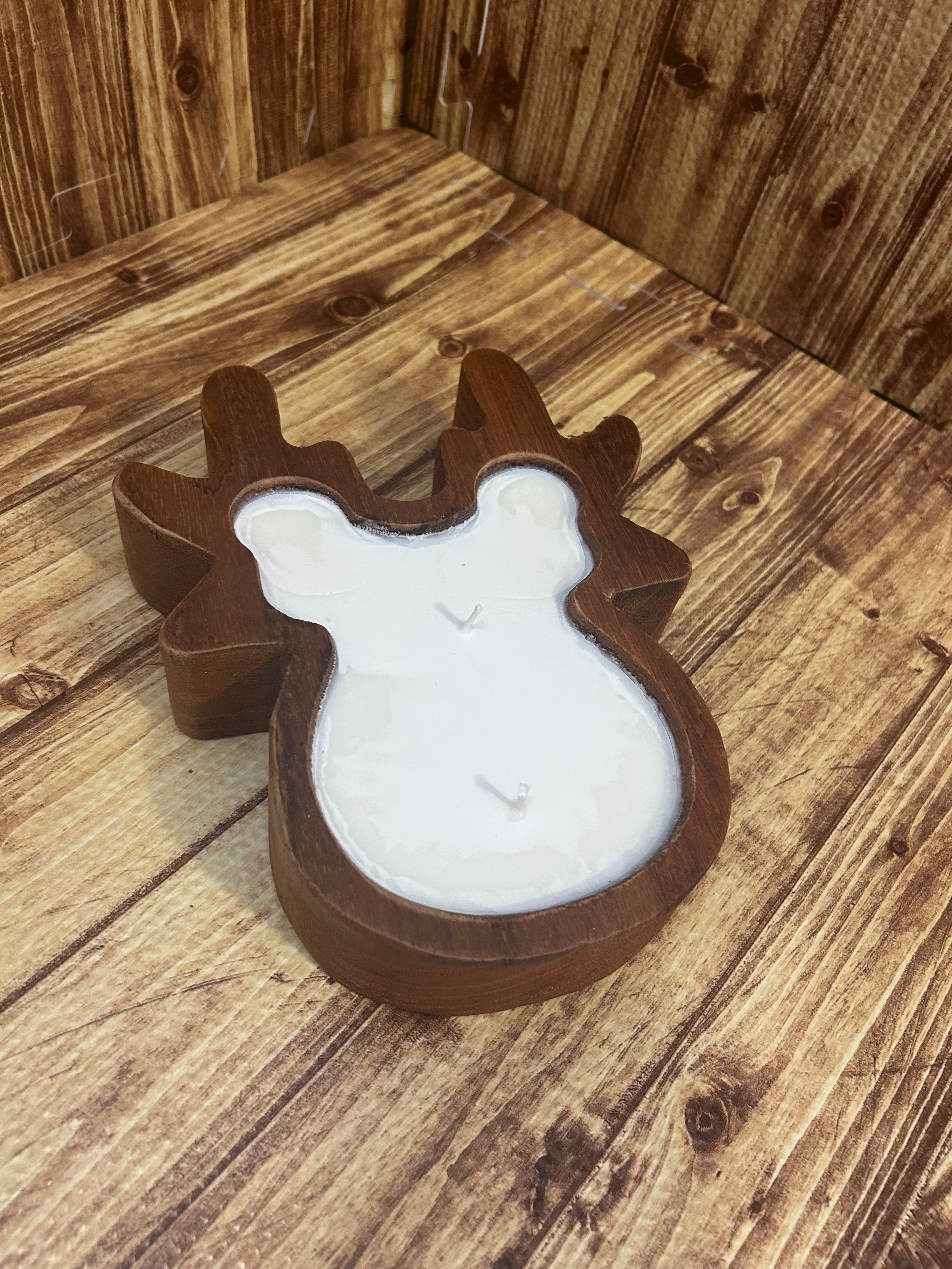 Reindeer Candle Dough Bowl