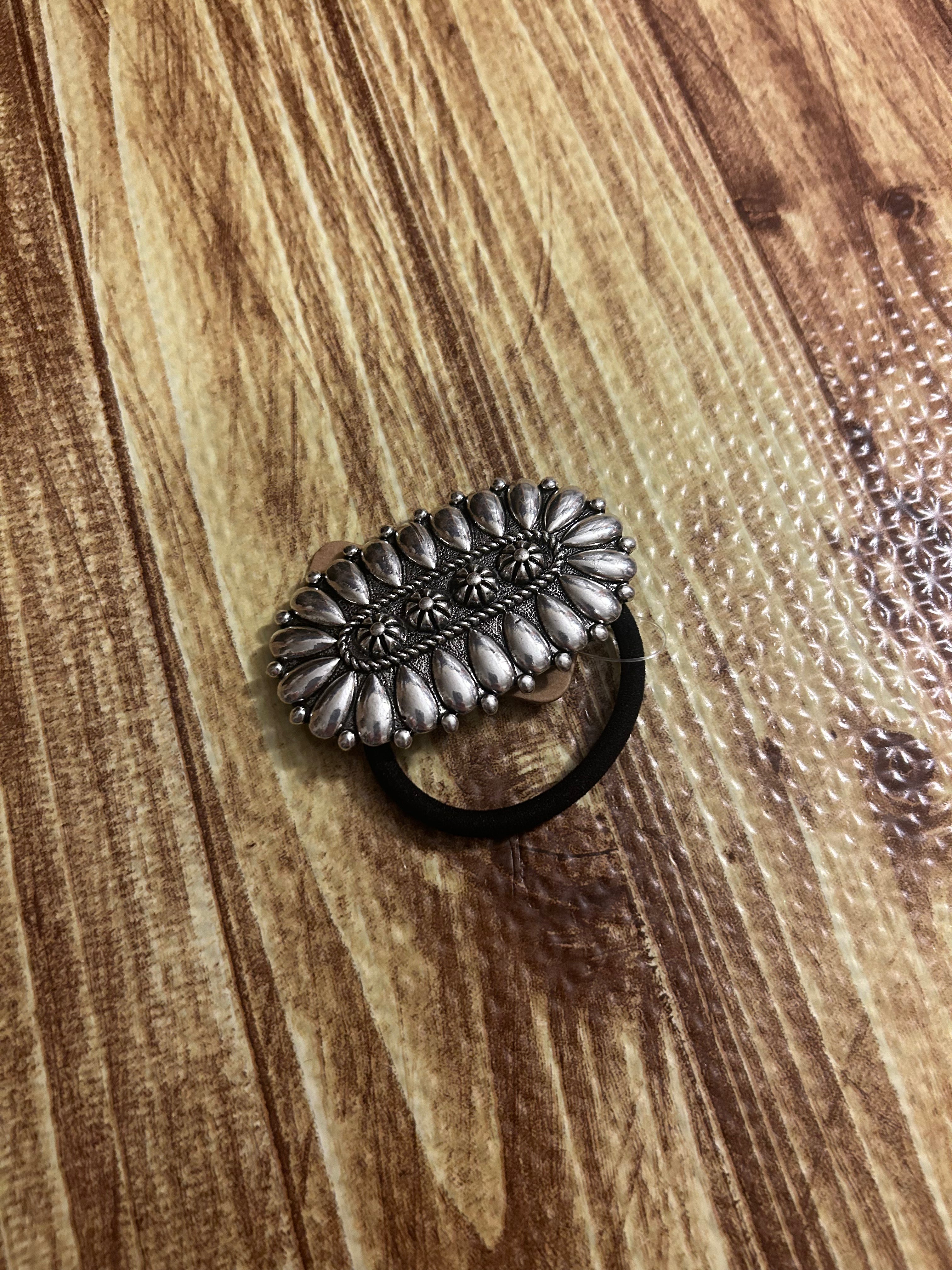 Western Concho Hair Tie-1