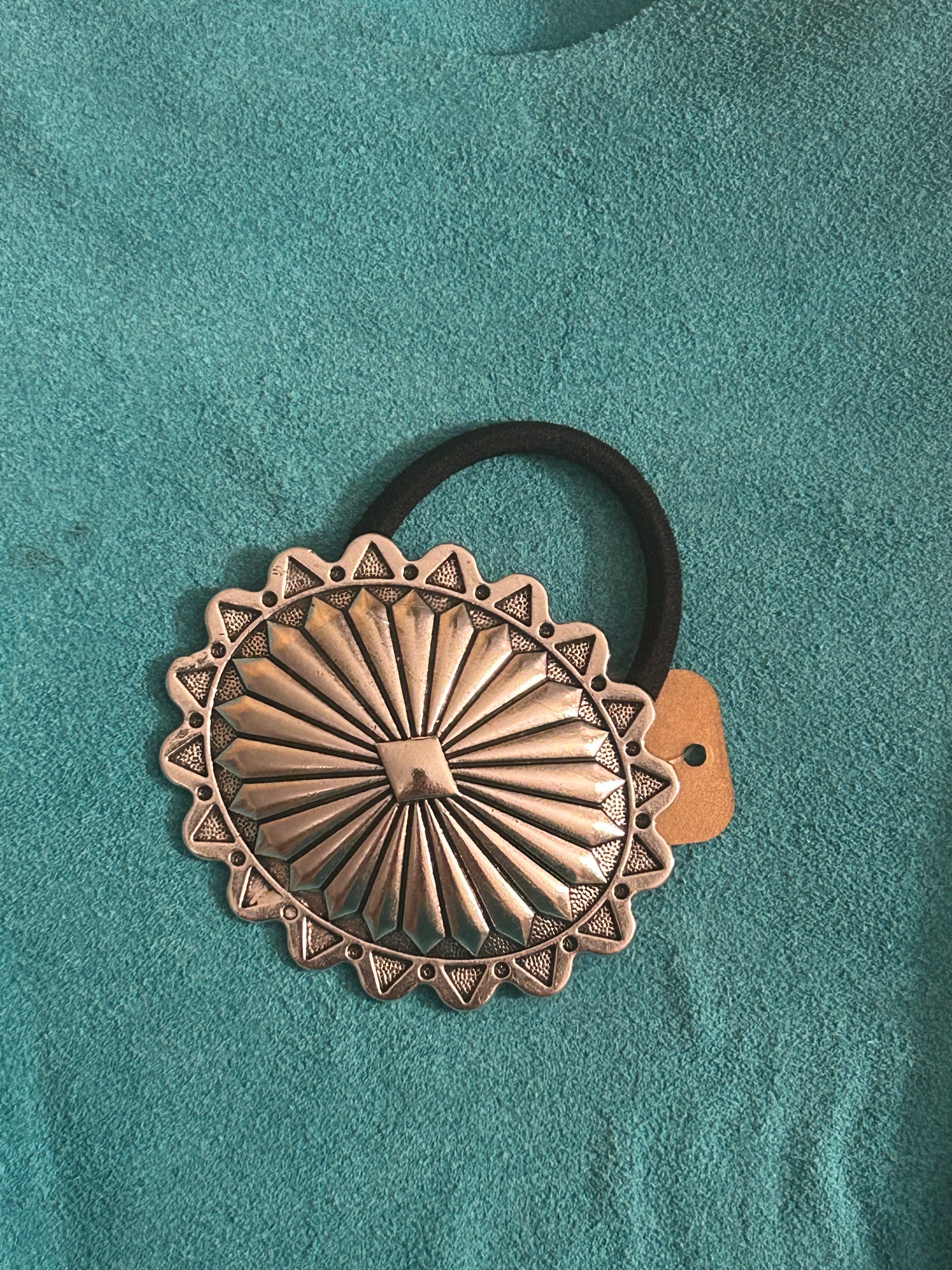 Western Concho Style Hair Tie