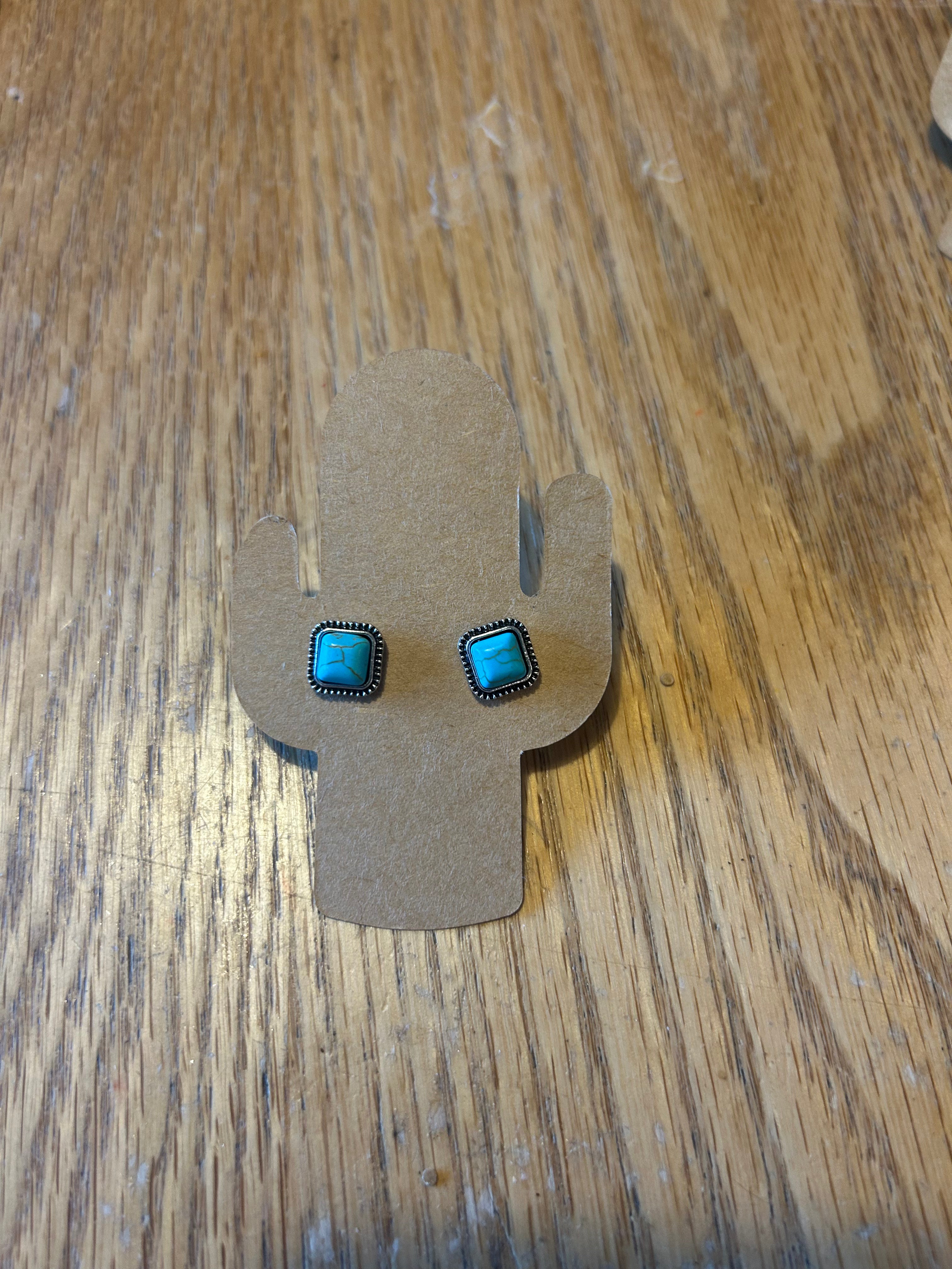 Western Turquoise Earrings