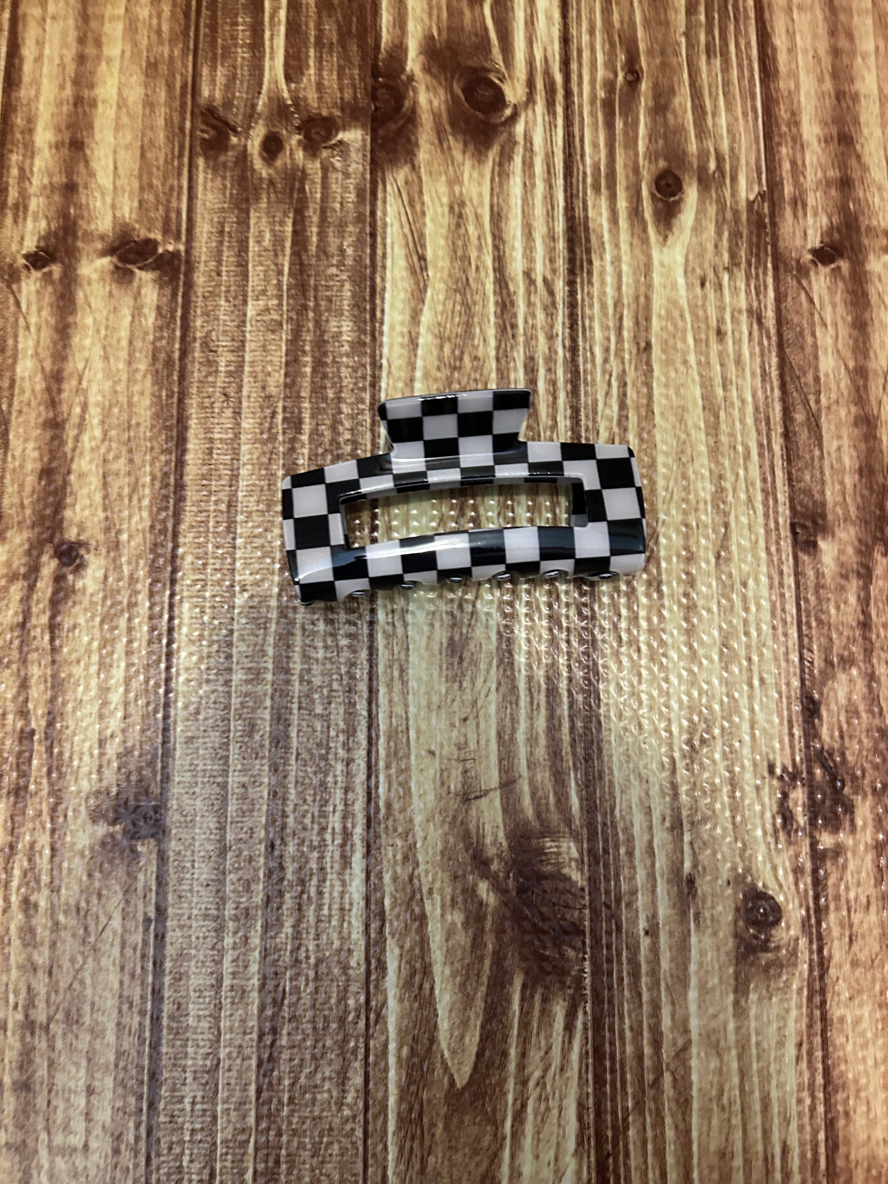 Checkered Claw Clip