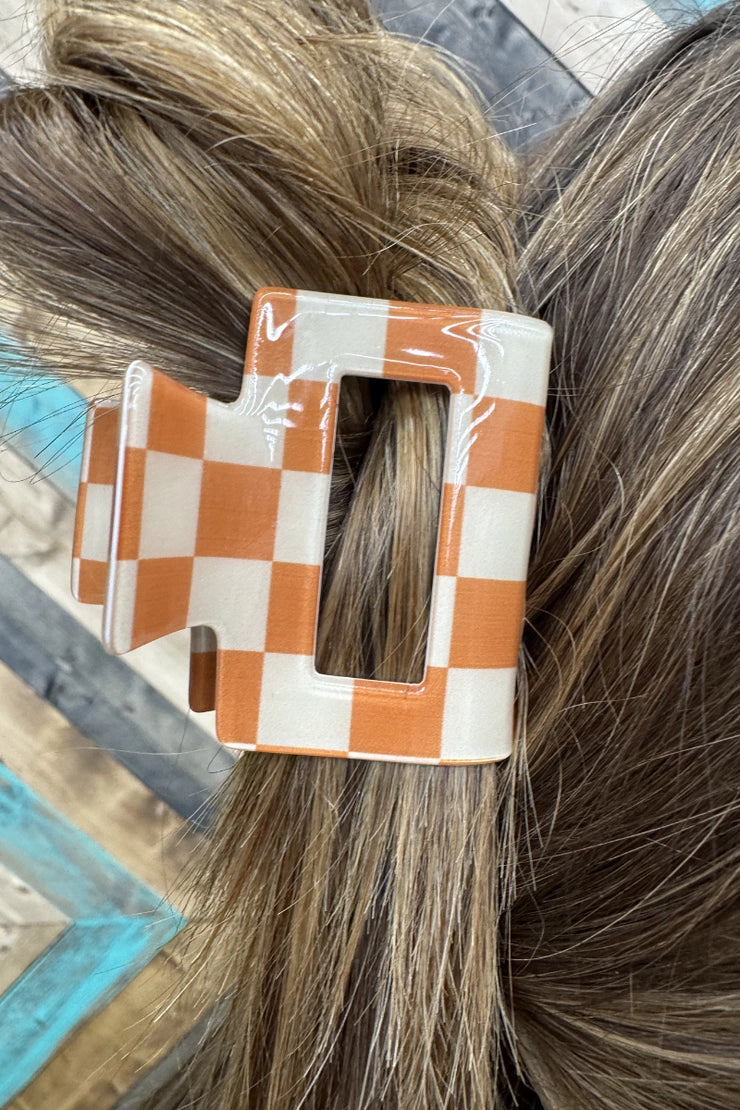 Mini Checkered Clip