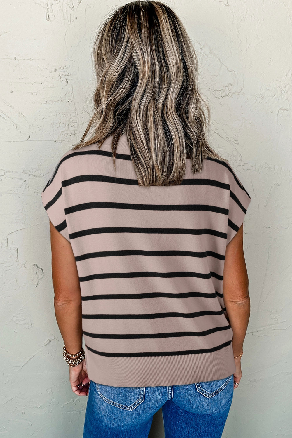 Crewneck Short Sleeve Sweater Tee