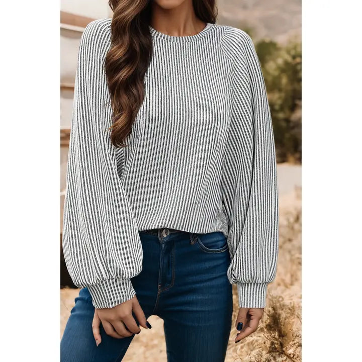 Striped Long Sleeve Top