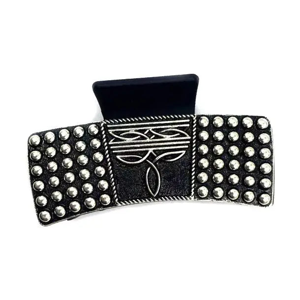 Western Boot Stitch Hair Claw